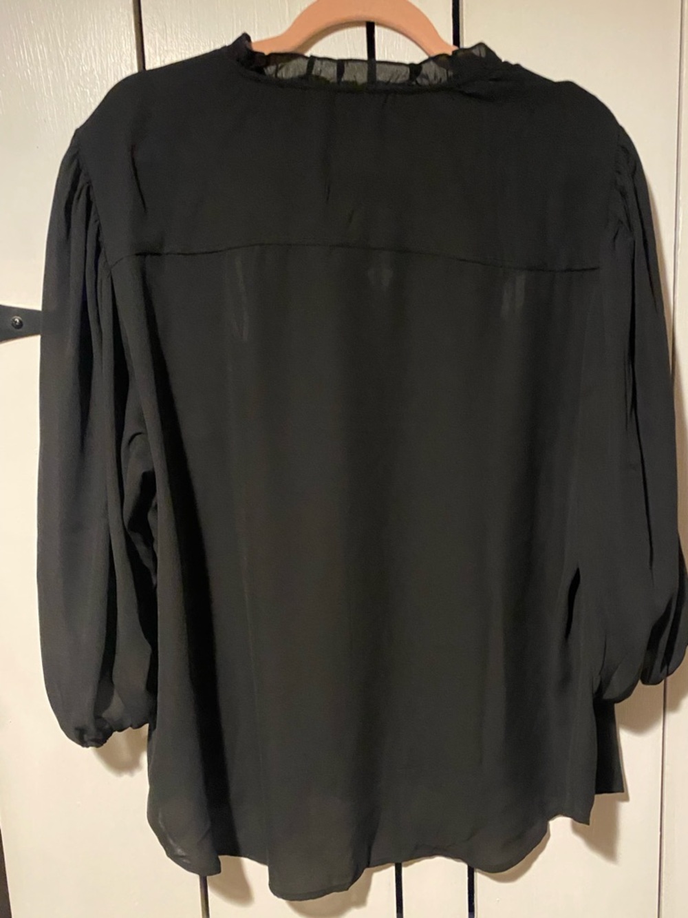 Nanette Lepore Black Button-Front Blouse - Picture 8 of 8
